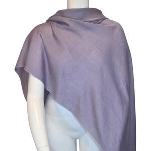 Pure Cashmere Lavender Grey Pashmina Large Shawl, Handwoven Nepal